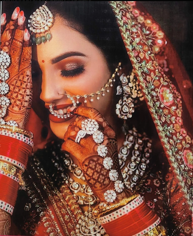 bridal makeup rewa Blushandglowbeauty.in